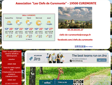 Tablet Screenshot of clefs-de-curemonte.com